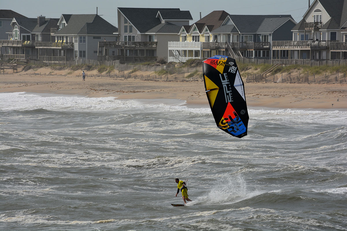 EPIC KITES KITEBOARDING Photos SURF kite in action in OBX 2014