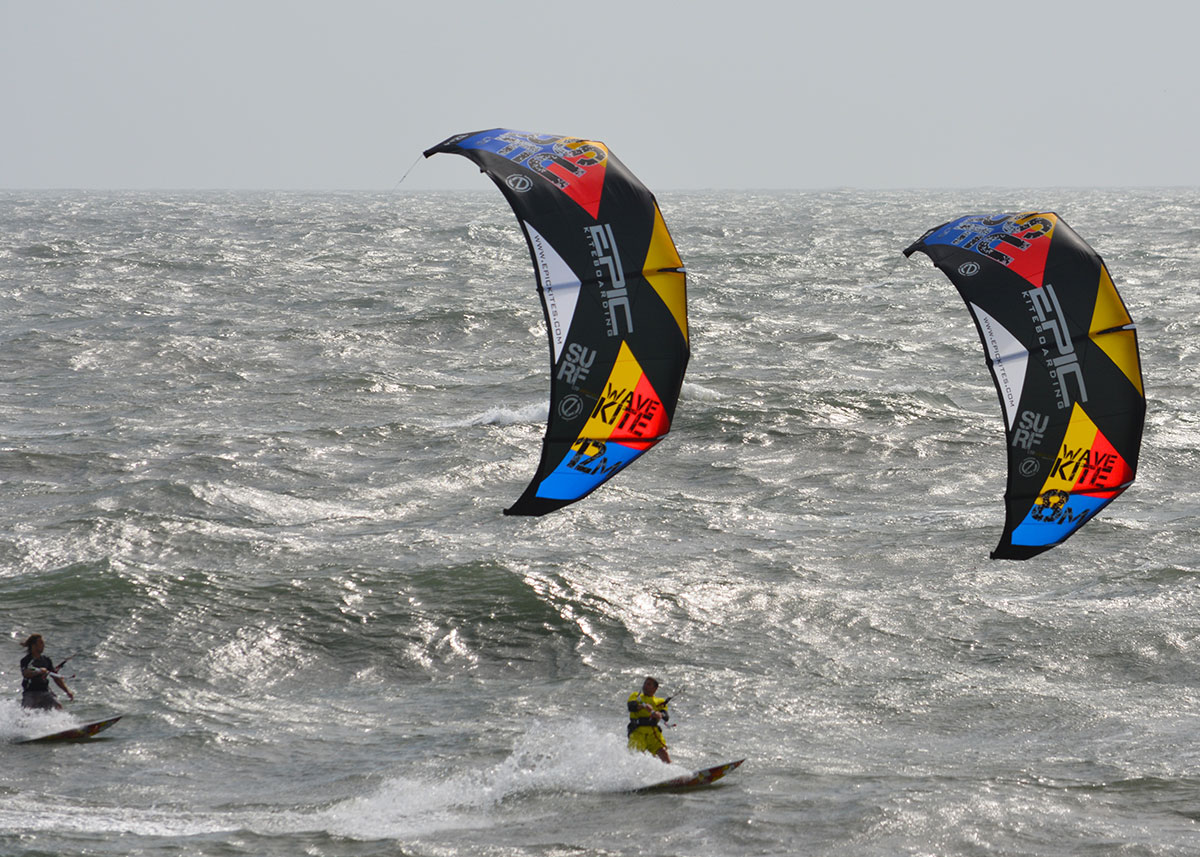 EPIC KITES KITEBOARDING Photos SURF kite in action in OBX 2014