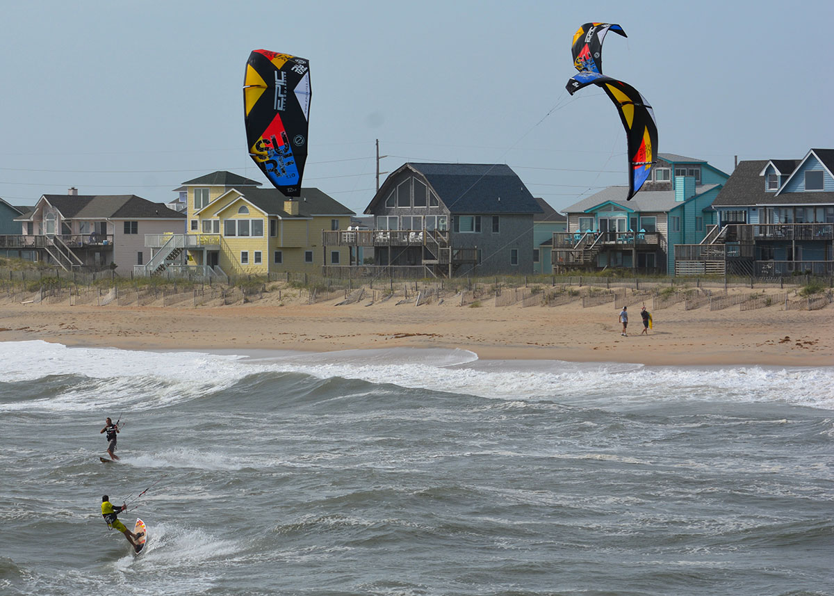 EPIC KITES KITEBOARDING Photos SURF kite in action in OBX 2014